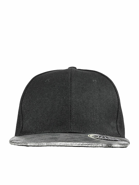 RC087X Snapback Cap Black/Silver