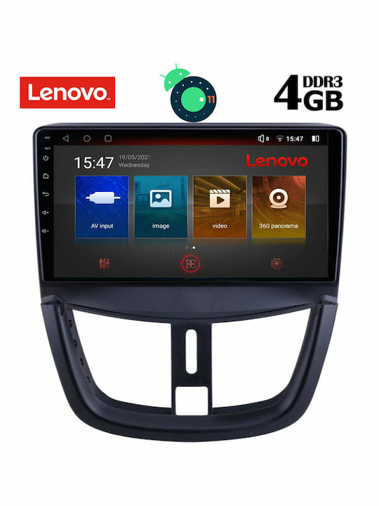 Lenovo SSX 9507_GPS Ηχοσύστημα Αυτοκινήτου για Peugeot 207 2007+ (Bluetooth/USB/WiFi/GPS) με Οθόνη Αφής 9"