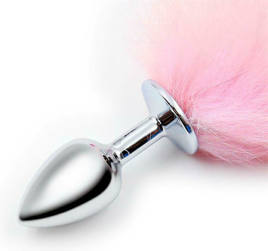 Fetish Addict Анална тапа Small Pink / White 7см