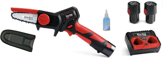 Blue Bird Pruner CS 22-04 Pruning Battery Chainsaw 2x2.5Ah Brushless 10.8V 1.018kg with Blade Carving Blade 10.16cm