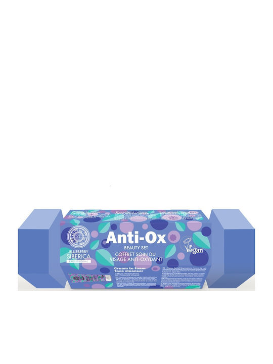 Natura Siberica Blueberry Anti Ox Beauty Hautpflegeset für Feuchtigkeitsspendend, Gesichtsreinigung & Aufhellung