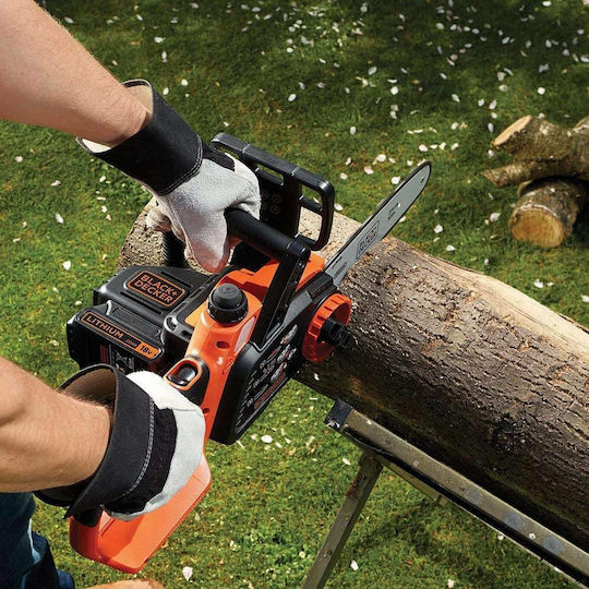 Black & Decker Battery Chainsaw Solo 18V 3.1kg with Blade 25cm