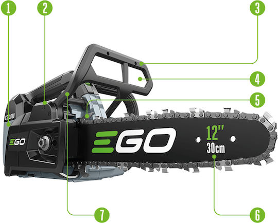 Ego Power Plus Αλυσοπρίονο Μπαταρίας Solo Brushless 56V 3.5kg με Λάμα 30cm