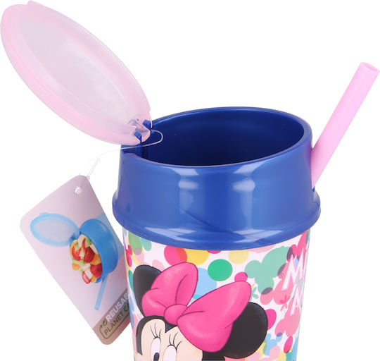 Stor Căniță pentru copii Minnie Feel Good din Plastic Roz 400ml 51101