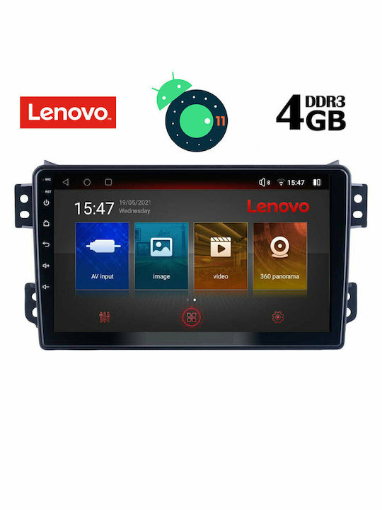 Lenovo Car Audio System for Opel Agila Suzuki Splash 2008+ (Bluetooth/USB/AUX/WiFi/GPS/Apple-Carplay/CD) with Touch Screen 9" DIQ_SSX_9682