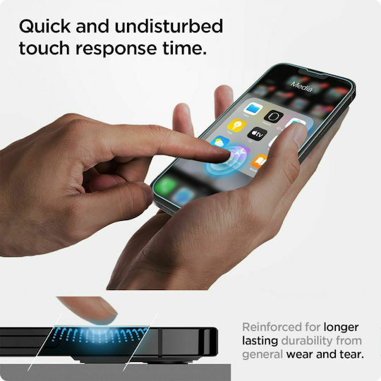 Spigen Tr Ez Fit 2 Bucăți Transparent iPhone 14 iPhone 13 Pro iPhone 13 Agl03385