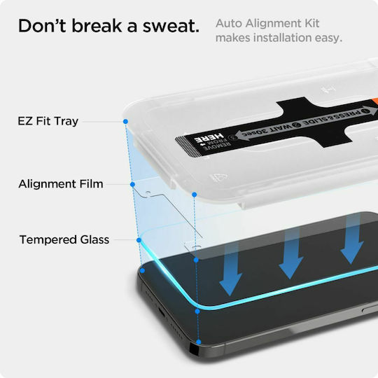 Spigen EZ FIT GLAS.tR SLIM Tempered Glass 2τμχ (iPhone 14 Plus / 13 Pro Max)