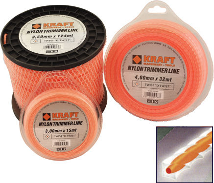 Kraft D-Twist Square Twist Brush Cutter Trimmer Line 4mm 47m 69346