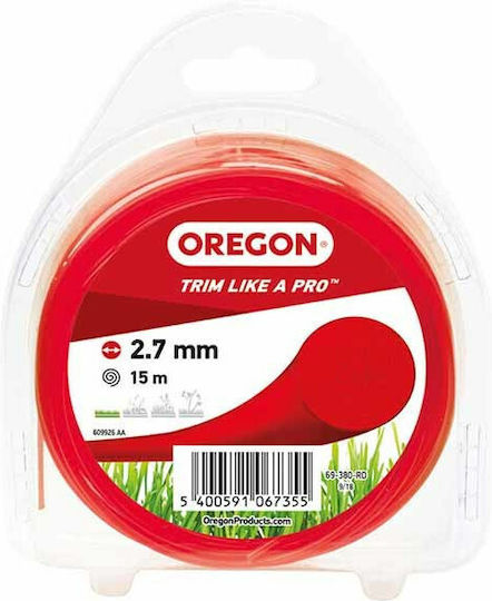Oregon 69380RD Mähfaden Länge 15m und Dicke 2.7mm