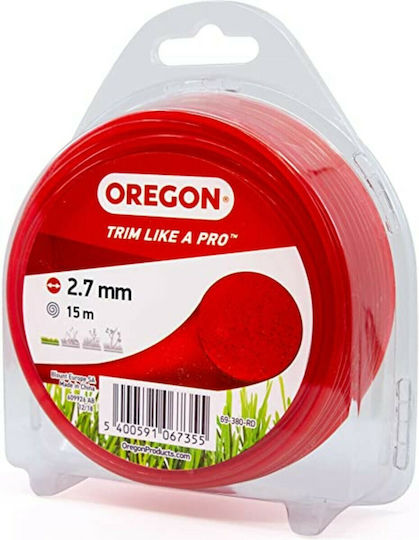 Oregon 69380RD Mähfaden Länge 15m und Dicke 2.7mm