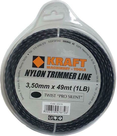 Kraft Pro Silent Oval Twist Brush Cutter Trimmer Line 3.5mm 41m 69378