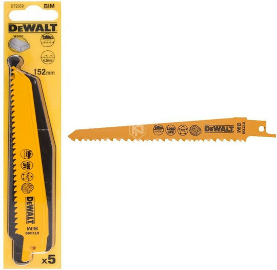 DEWALT DT2359 Λάμες για Ξύλο 152mm 5τμχ
