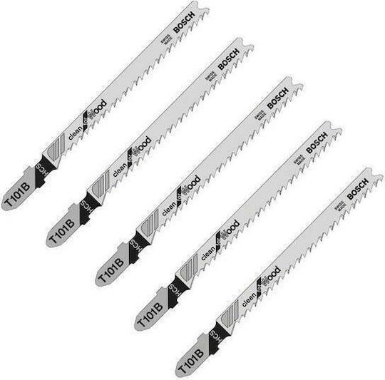 Bosch T101B Λάμες Clean for Wood για Ξύλο 5τμχ