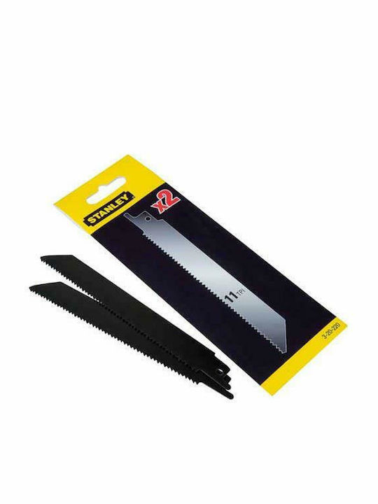 Stanley Jig Saw Blade 130mm Multipurpose 2pcs 3-20-220