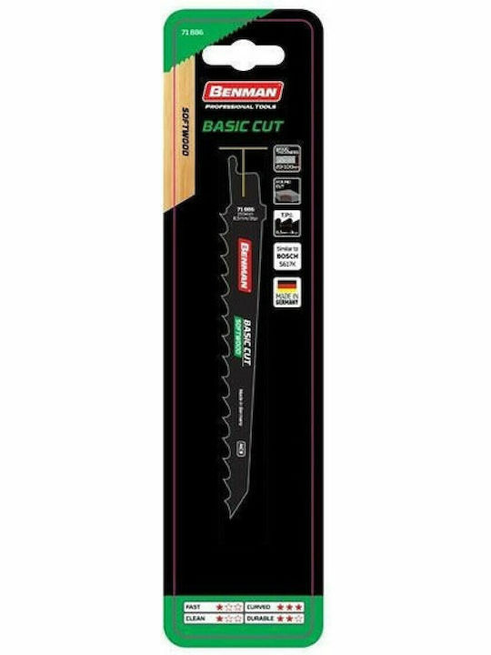 Benman S617K Lamele tăiere de bază pentru lemn 150mm 5buc