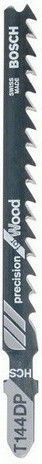 Bosch T144DP Jig Saw Blade for Wood 100mm Precision for Wood 5pcs 2608633A35