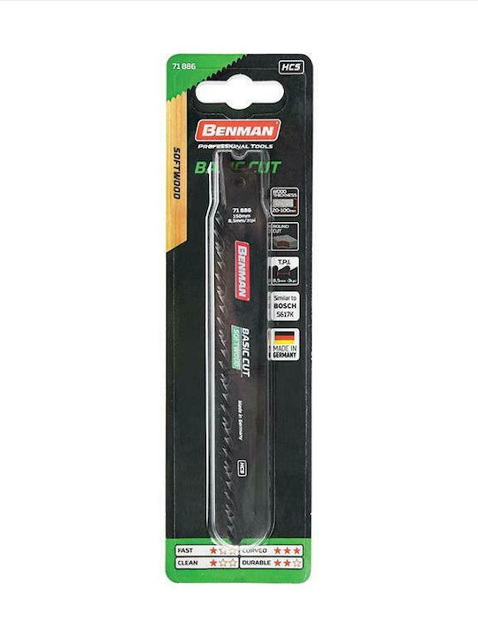 Benman S617K Lamele tăiere de bază pentru lemn 150mm 5buc
