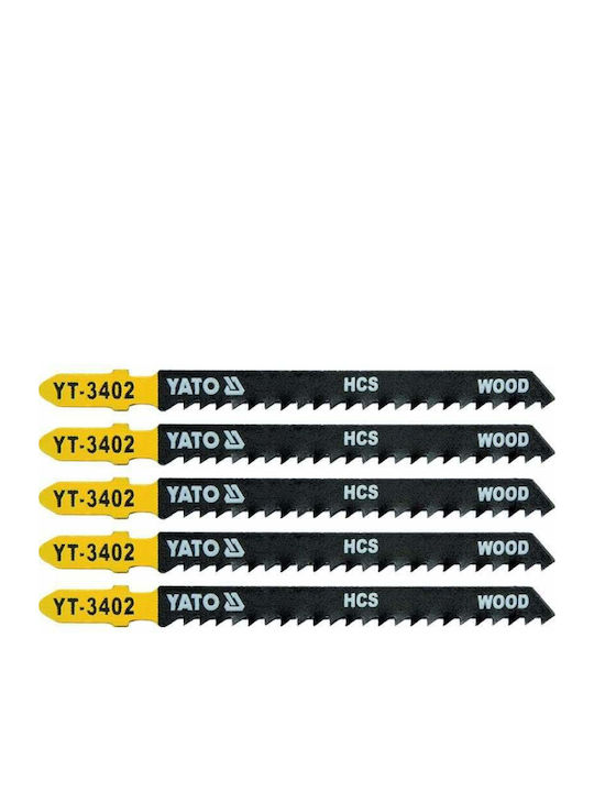 Yato YT-3409 Λάμες 8TPI για Ξύλο 115mm 5τμχ