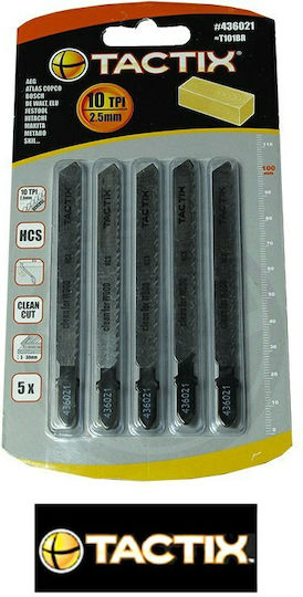 Tactix 436021 Λάμες για Ξύλο 100mm 5τμχ