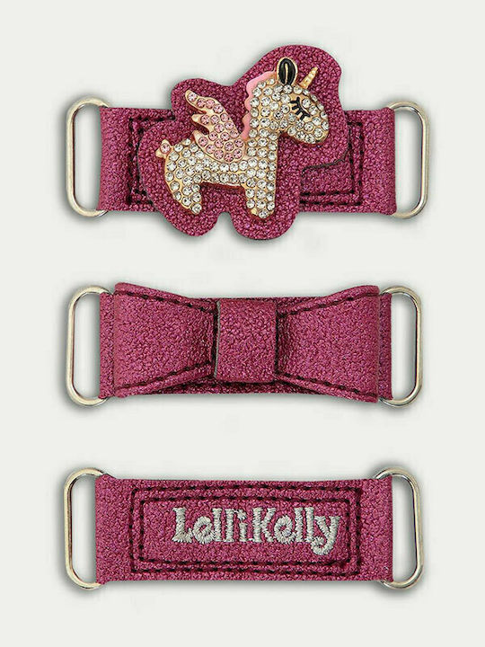 Unicorno Kinder Sneakers mit Klettverschluss & Lichtern Fuchsie