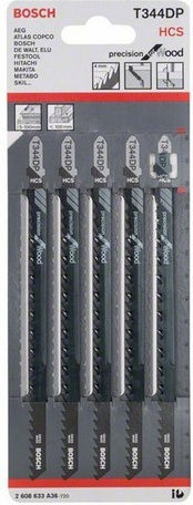 Bosch T344DP Λάμες Precision for Wood για Ξύλο 152mm 5τμχ