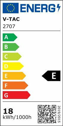 V-TAC VT-2218 Λάμπα LED 18W 80mm για Ντουί E27 και Σχήμα A80 Θερμό Λευκό 2000lm