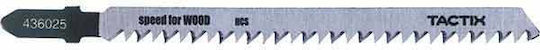 Tactix Jig Saw Blade for Wood 132mm with Thick Tooth 5pcs 436025