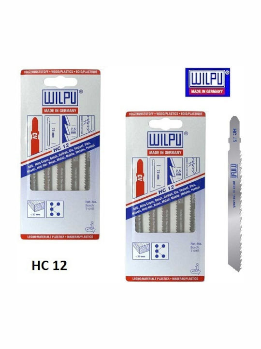 Wilpu HC12 Λάμες για Ξύλο 5τμχ