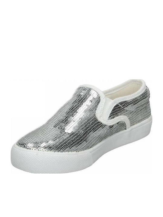 Παιδικές Εσπαντρίγιες Slip-On Ασημί