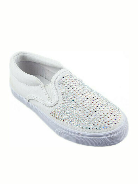 Παιδικές Εσπαντρίγιες Slip-On Λευκές