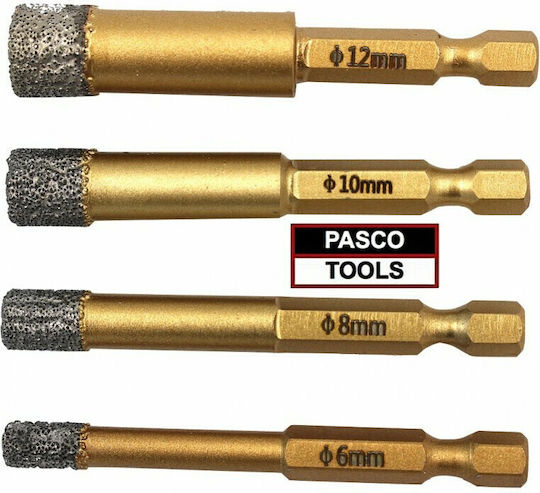 Pasco Διαμαντοκορώνα με Διάμετρο 6mm για Τούβλο και Πλακάκι