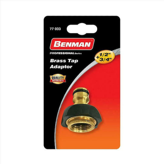 Benman Faucet Hose Connector with Reducer 1/2" 13x13mm Bronze