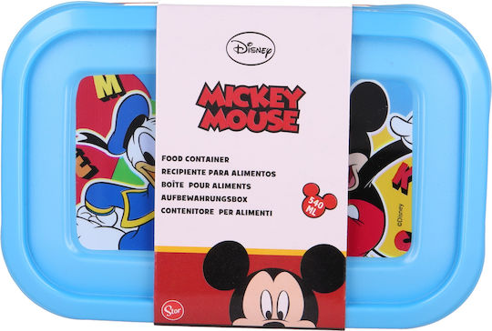 Stor Mickey Mouse Πλαστικό Παιδικό Σετ Φαγητού Mickey 0.54lt Πολύχρωμο