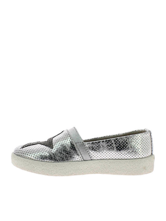 Kinder Espadrilles Slip-On Silber Robbie 130