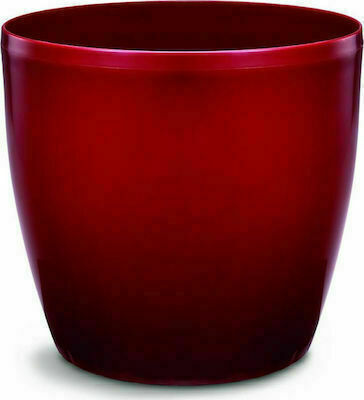Roto Brillante 14 Planter Plastic Burgundy 14x14x12.5cm.