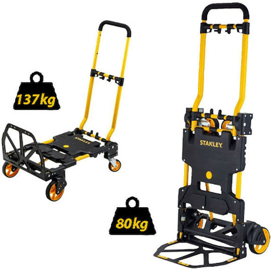 Stanley Transport Trolley Foldable for Weight Load up to 137kg Black