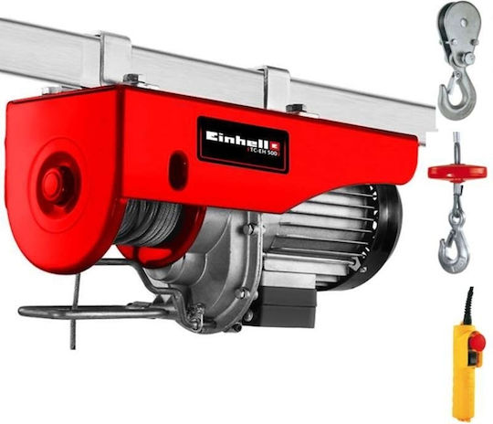 Einhell Electric Hoist ΤC-EH 500 for Weight Load up to 500kg Red