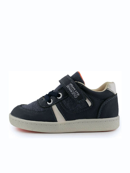 Παιδικά Sneakers με Σκρατς Navy Μπλε