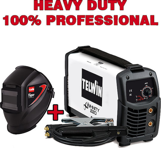 Telwin Infinity 220 Ηλεκτροκόλληση Inverter TIG / MMA με Μέγιστο Ρεύμα Συγκόλλησης 200A και Κύκλο Εργασίας 35%
