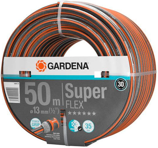 Gardena Superflex Premium Garden Hose Pipe Set 1/2 50m