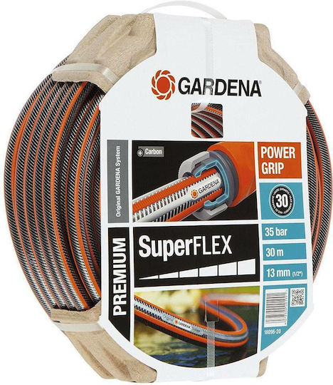 Gardena Superflex Premium Garden Hose Pipe Set 1/2 30m