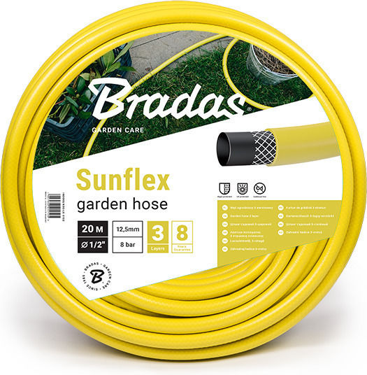 Bradas Sunflex Λάστιχο Ποτίσματος 1/2" 20m