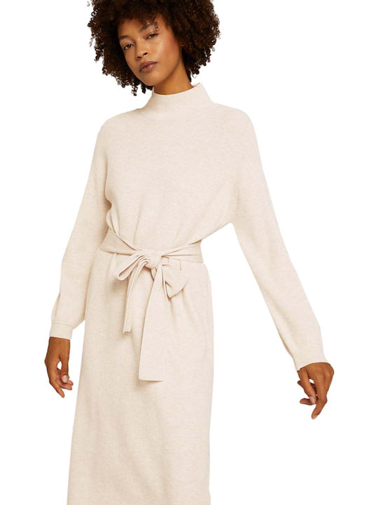 Midi Dress Beige
