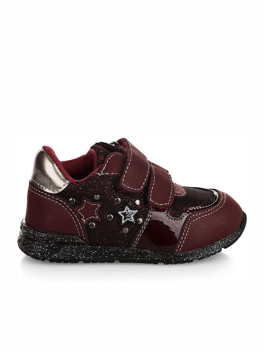 Touiti Kids Sneakers I10004 Anatomic with Scratch Burgundy