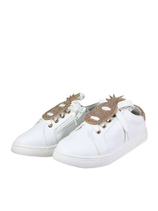 Glitter Extra Light Kinder Sneakers Weiß
