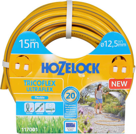 Hozelock Hose Watering Tricoflex Ultraflex 1/2" 15m