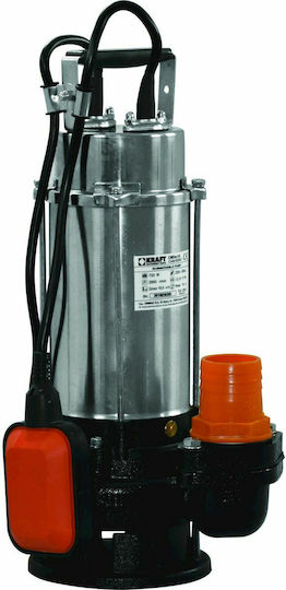 Kraft CMDm-15 Μονοφασική Αντλία Ακαθάρτων / Λυμάτων 1hp με Φλοτέρ 63547