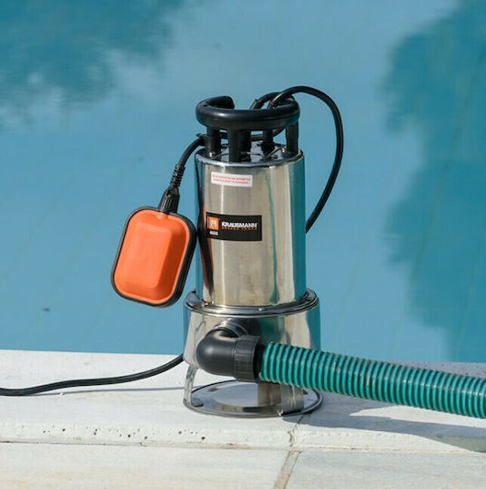 Krausmann Μονοφασική Αντλία Ακαθάρτων / Λυμάτων 750W με Φλοτέρ 4600