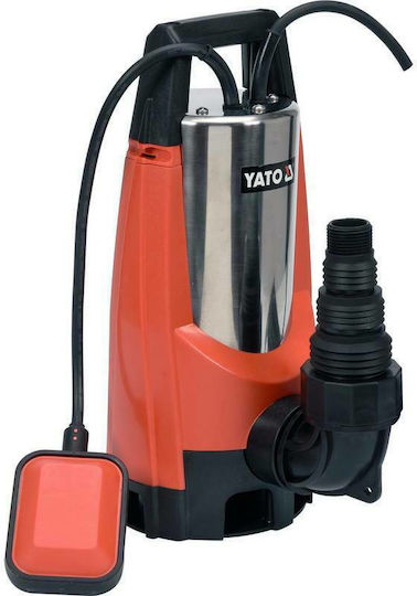 Yato YT-85343 Μονοφασική Αντλία Ακαθάρτων / Λυμάτων 1.5hp με Φλοτέρ YT-85343