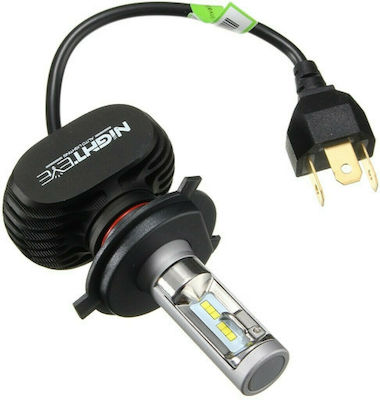 NovSight Lampen Auto Eco H4 Canbus LED 6500K Kaltes Weiß 12-24V 25W 2Stück